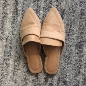 ASOS Beige Suede Loafer Slides Size 7